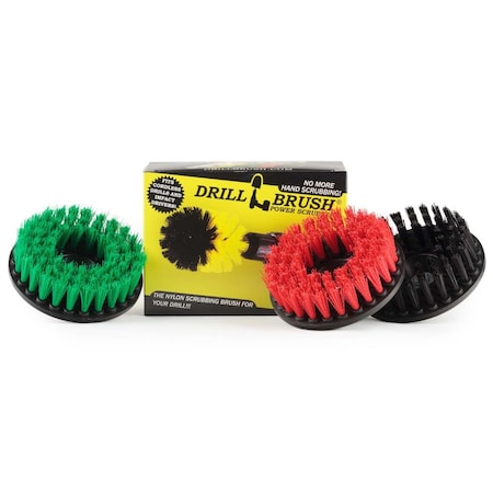 Construction Tools - Medium, Stiff, Ultra Stiff Scrub 3 Brush Kit